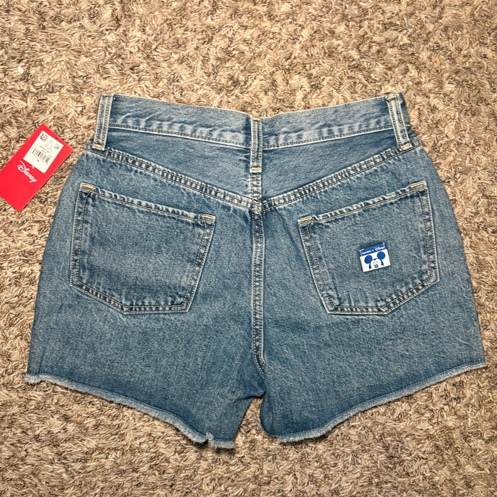 Minnie Mouse Embroidered Denim Shorts - Blue - Picture 6 of 8